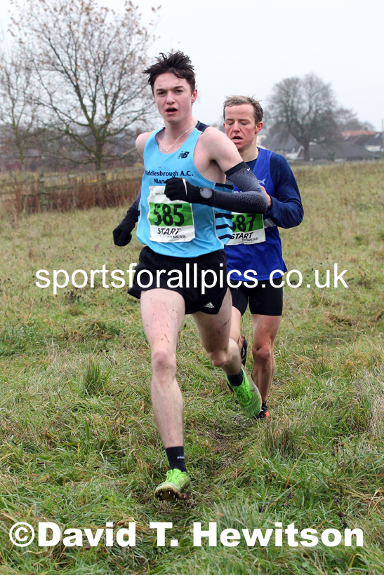 Mens under-20s, 2021 North Eastern Cross Country Championships, Sedgefield. Photo: David T. Hewitson/Sports for All Pics